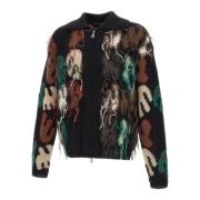 Andersson Bell Frayed Knit Cardigan Svart Multicolor, Herr