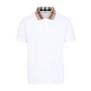 Burberry Vit Cody Polo Skjorta White, Herr