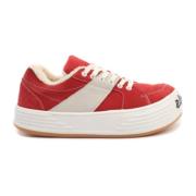 Palm Angels Logo Mocka Sneakers Red, Herr