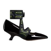 Dior Läder Square Toe Pumps Black, Dam