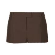 Valentino Skräddade shorts med två sidofickor Brown, Dam