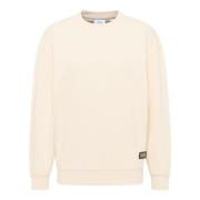 Carlo Colucci Familj Oversize Sweatshirt Traditionell Stil Beige, Herr