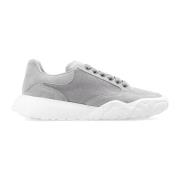 Alexander McQueen Logo Mocka Sneakers Gray, Dam