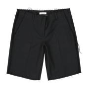 Dondup Ullshorts med fickor och bälte Black, Herr