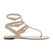 Valentino Garavani Rockstud Flip-Flop Sandaler Kvinnor Läder Pink, Dam