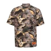 Heron Preston Camouflage Print Logo T-shirt Män Multicolor, Herr