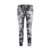 Dsquared2 Camouflage 5-Ficka Jeans Gray, Herr