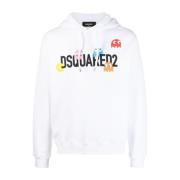 Dsquared2 Hoodies White, Herr