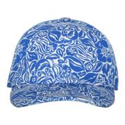 Lanvin Jacquard motiv Baseball Cap Blue, Dam