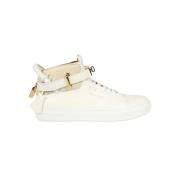 Buscemi Höga lädersneakers White, Herr