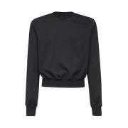 Rick Owens Ekologisk Bomullssweatshirt Black, Herr