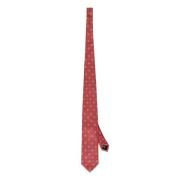 Corneliani Sidens Jacquard Slips Red, Herr