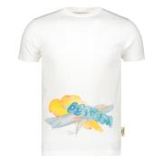 Off White Bomull T-shirt med Logo White, Herr