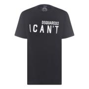 Dsquared2 Elegant och bekväm svart dam T-shirt Black, Dam