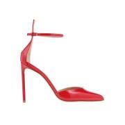 Francesco Russo Spetsig Stiletto Pumps Red, Dam