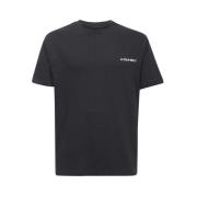 A-Cold-Wall Bomull T-shirt med Ribbad Halsringning Black, Herr