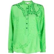 Stella McCartney Casual Bomullsskjorta för Män Green, Dam