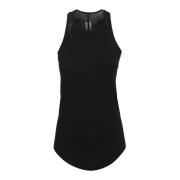 Rick Owens Stilfull TOP för Modeentusiaster Black, Dam