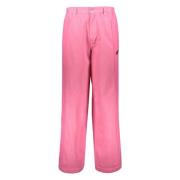 Ambush Denim Detalj Nylon Byxor Pink, Herr