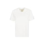 Bottega Veneta Avslappnad Bomull T-shirt White, Dam