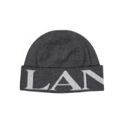 Lanvin Logo Ullhatt Gray, Dam