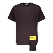 Ambush Bomull T-shirt med Front Print Brown, Herr