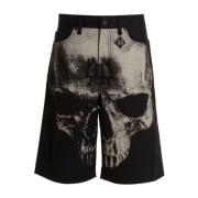 44 Label Group Lätta, bekväma bomulls-shorts Black, Herr