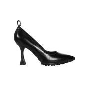 Versace Jeans Couture Spetsiga pumps med formad klack Black, Dam