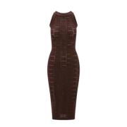 Balmain Elegant Kvällsklänning Brown, Dam