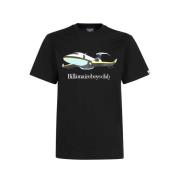 Billionaire Boys Club Bomull T-shirt med Framsida Tryck Black, Herr