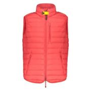 Parajumpers Kontrasterande Vadderad Bodywarmer Red, Herr