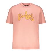 Palm Angels Logo Print Bomull T-shirt Pink, Herr