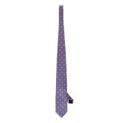 Corneliani Silk Jacquard Slips Purple, Herr