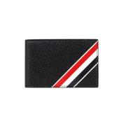 Thom Browne Läderplånbok med lock Black, Herr