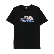 The North Face Svart Logo Print Crew Neck T-shirt Black, Herr