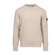 Roy Roger's Kashmirblandning Crew Neck Sweater Beige, Herr