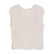 Herno Avslappnad Bomull T-shirt Beige, Dam