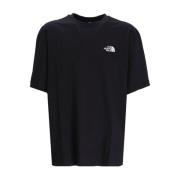 The North Face Svart Bomull Logo Broderad T-shirt Black, Herr