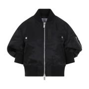 Sacai Bomber Jackets Black, Dam