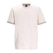 Hugo Boss Randig herr T-shirt med korta ärmar Beige, Herr