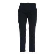 Department Five Slim Stretch Satinbyxor i Blå Blue, Herr