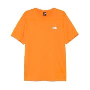 The North Face Orange T-shirt med logotryck Orange, Herr