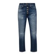 Dondup Vintage Straight Leg Jeans Blue, Dam