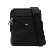 Hugo Boss Stilren Crossbodyväska för Vardagsbruk Black, Herr