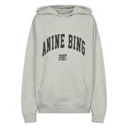 Anine Bing Heather Grey Harvey Sweatshirt Gray, Dam