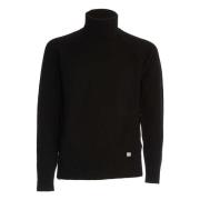 C.p. Company Svart Turtlenecktröja Aw24 Black, Herr