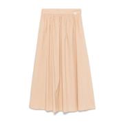 Liu Jo Beige Draperad Maxi Kjol Beige, Dam