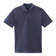 Woolrich Polo Shirts Blue, Herr