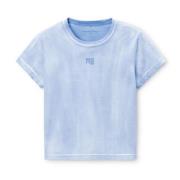 Alexander Wang Essentiell Shrunken Tee Ljusblå Blue, Dam