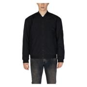 Hugo Boss Svart Zip-Up Jacka Vår/Sommar Enfärgad Black, Herr